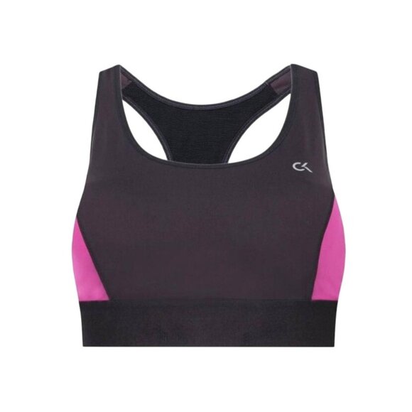 Calvin Klein Performance Racerback Bra XS Black & Pink High Support - Picture 4 of 10